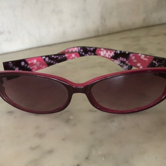 VERSACE Cat Eye Temple Medusa RX Sunglasses Italy Pink White Brown 9617-3 main image 4